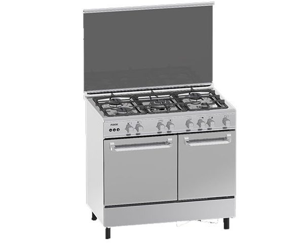 CUISINIERE 5 FEUX FINIX 90X60 G95NE-M (62V11T2G1X) AVEC NICHE INOX